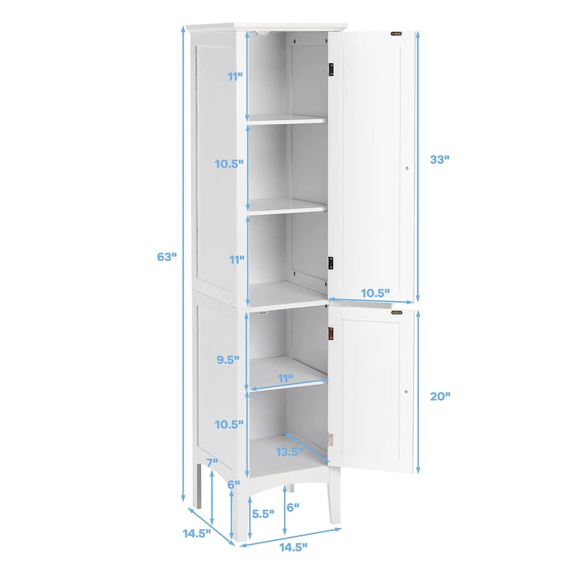 Bathroom Storage Freestanding Cabinet Linen Tower Kitchen - See Details