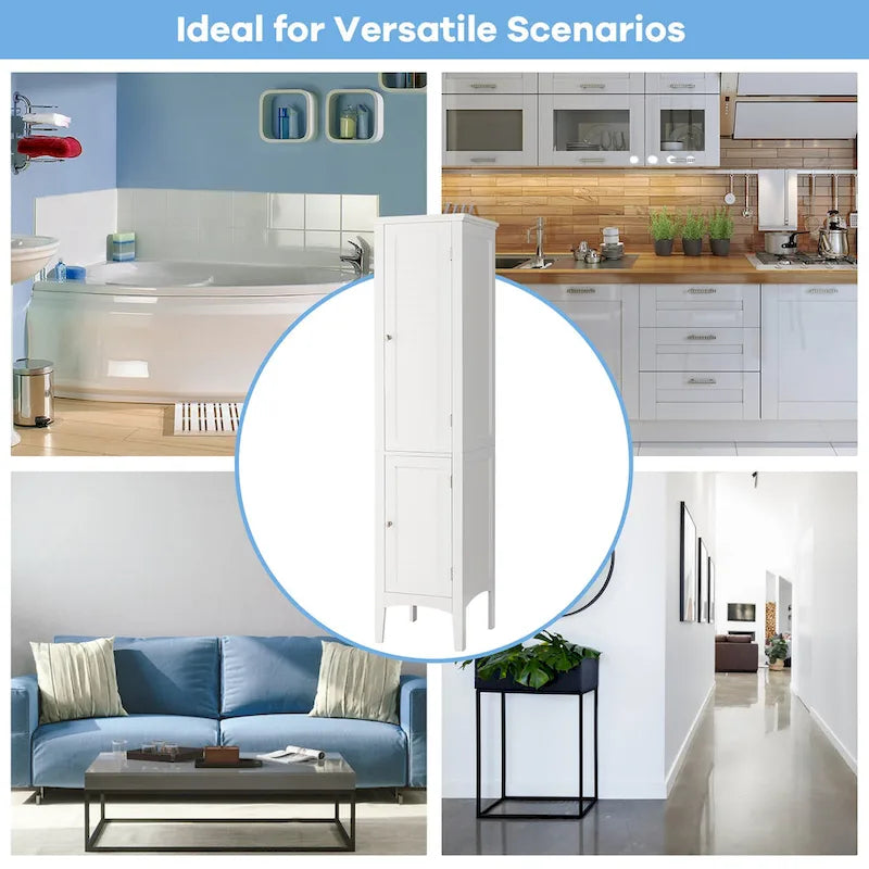 Bathroom Storage Freestanding Cabinet Linen Tower Kitchen - See Details