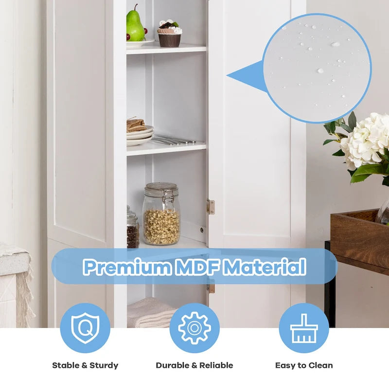 Bathroom Storage Freestanding Cabinet Linen Tower Kitchen - See Details