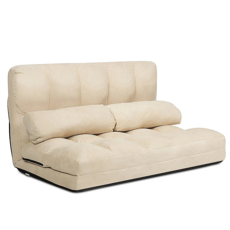 Costway Foldable Floor Sofa Bed 6-Position Adjustable Lounge Couch