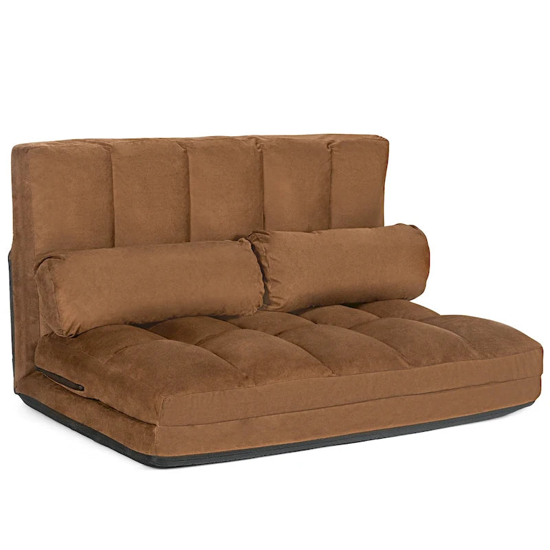 Costway Foldable Floor Sofa Bed 6-Position Adjustable Lounge Couch