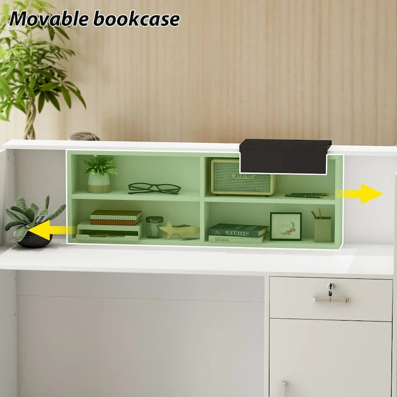 Rectangular Wood Reception Desk Working Desk Secretary desk