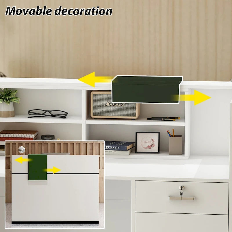 Rectangular Wood Reception Desk Working Desk Secretary desk