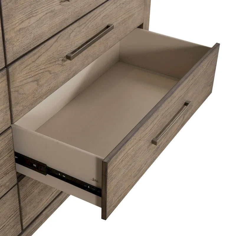 Burnished Beige 8 Drawer Dresser