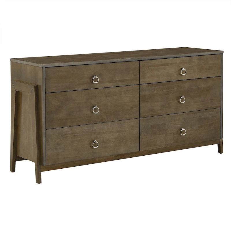 Barnnes Wood 6-Drawer Dresser by iNSPIRE Q Modern