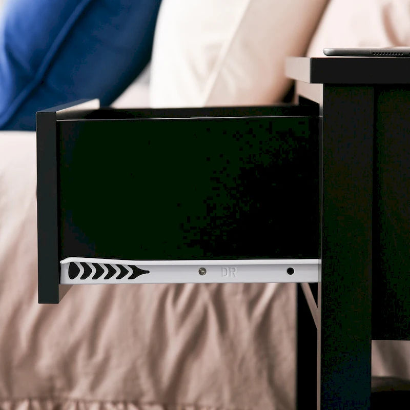 Modern Style Bedside End Table with Drawer and Storage Shelf for Bedroom, or Living Room - 19.75x13.75x23.5