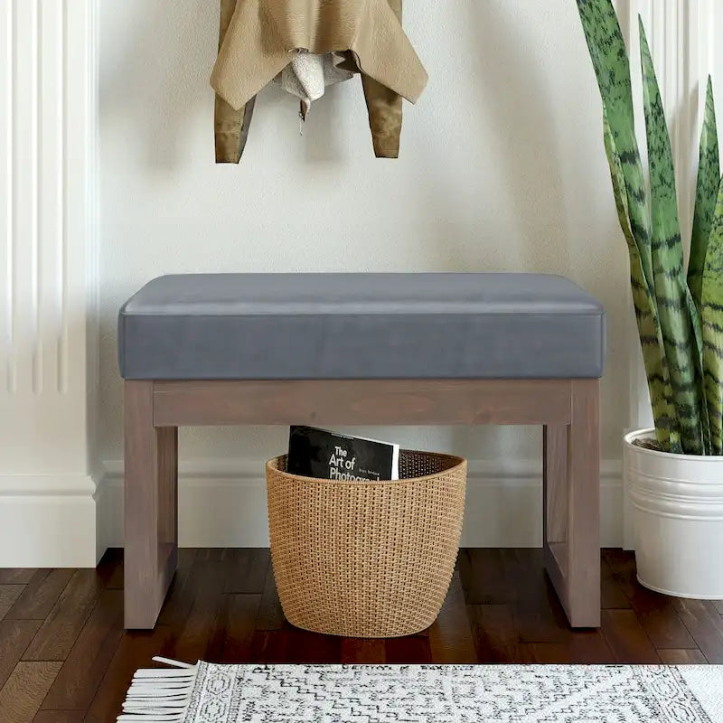 WYNDENHALL Madison 26 inch Wide Contemporary Rectangle Ottoman Bench