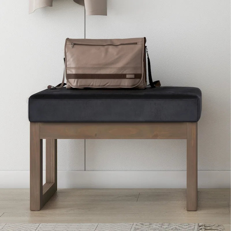 WYNDENHALL Madison 26 inch Wide Contemporary Rectangle Ottoman Bench