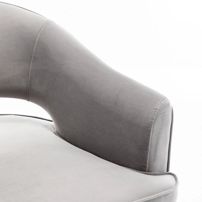 Modren Velvet 360 Degree Swivel Accent Arm Barrel Chair Set of 2 for Living Room