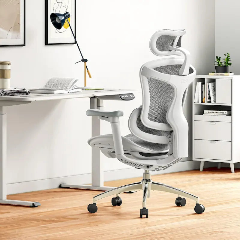 Ergonomic Ofiice Chair, Auto-Adaptive Lumbar Support, and 3D Linkage Armrests, Black - 78*70*125