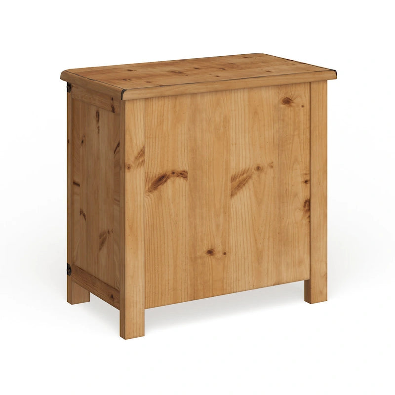 Wood 3-Drawer Nightstand with USB Outlet