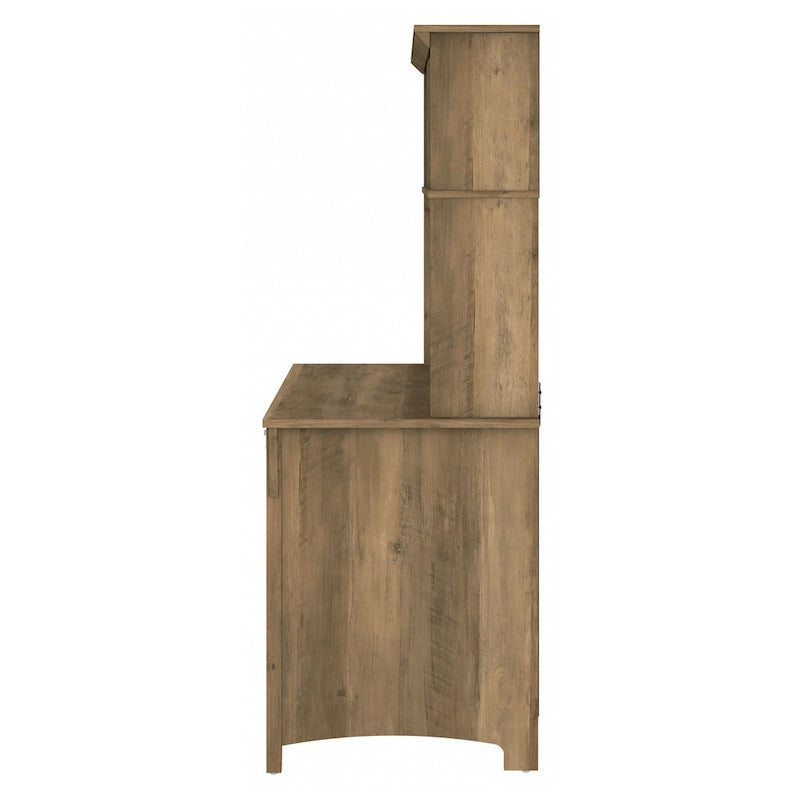 Small Computer Desk with Storage Hutch