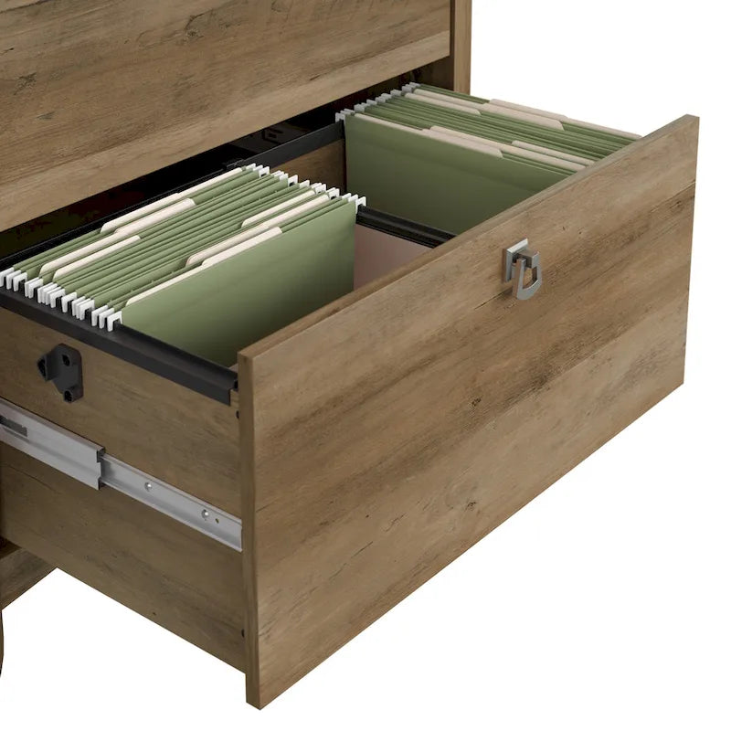 Small Computer Desk with Storage Hutch