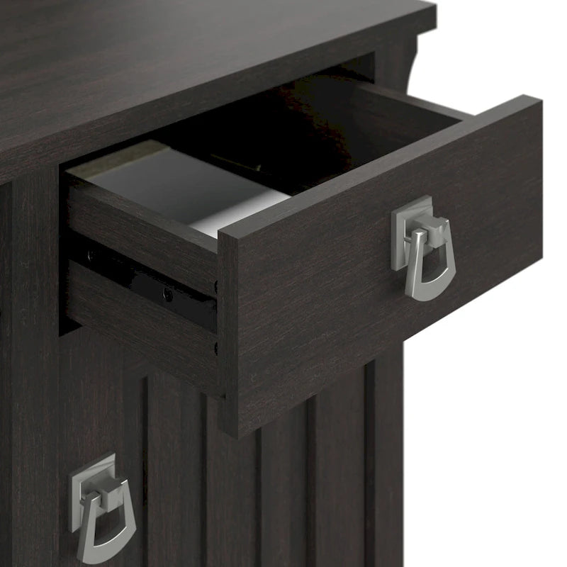 Small Computer Desk with Storage Hutch