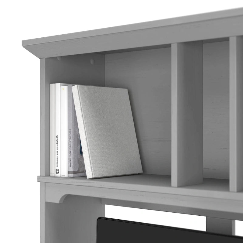 Small Computer Desk with Storage Hutch