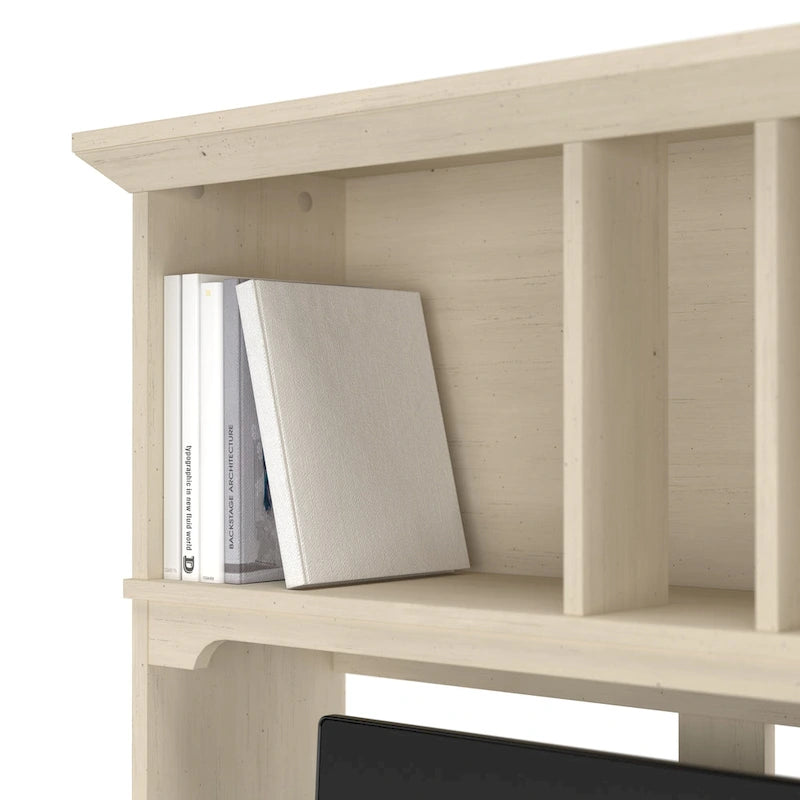 Small Computer Desk with Storage Hutch