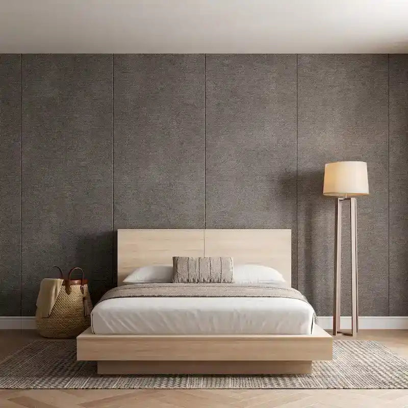 Platform Bed with Storage Headboard