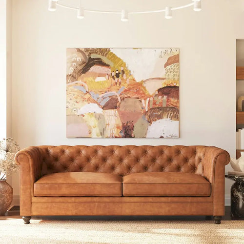 Poly & Bark Lyon 87 Sofa - Full Grain Genuine Italian Leather
