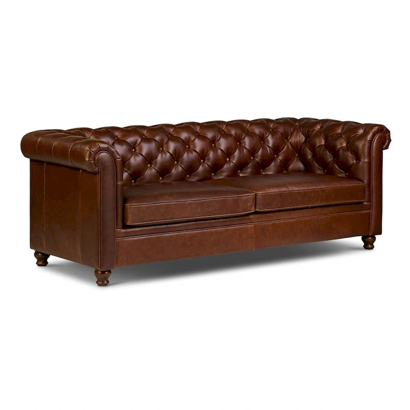 87 Sofa - Full Grain Genuine Italian Leather
