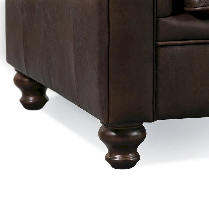 87 Sofa - Full Grain Genuine Italian Leather