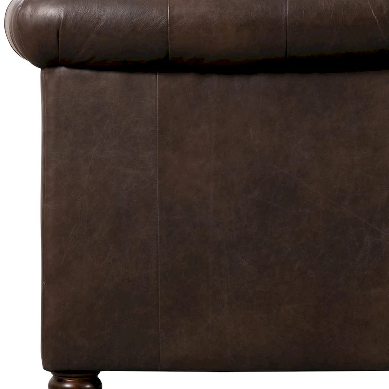 87 Sofa - Full Grain Genuine Italian Leather