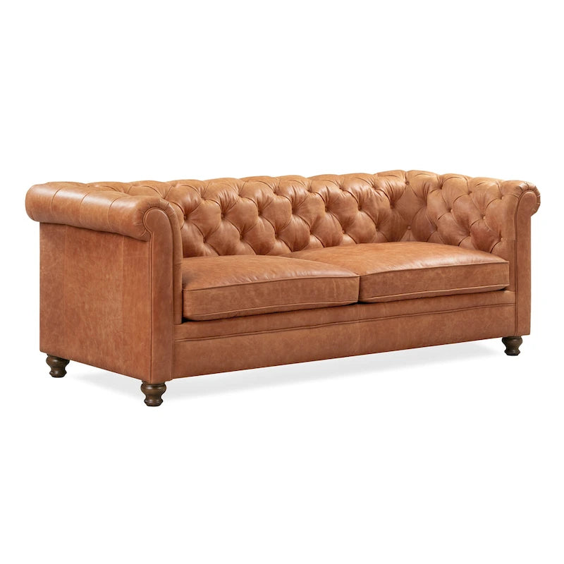 87 Sofa - Full Grain Genuine Italian Leather