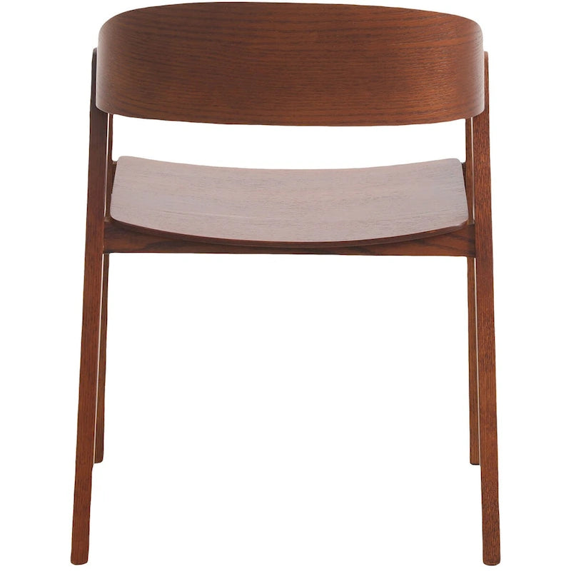 Modern Accent Dining Chairs with Arms in Oak Wood for Dining Room, Living Room and Kitchen