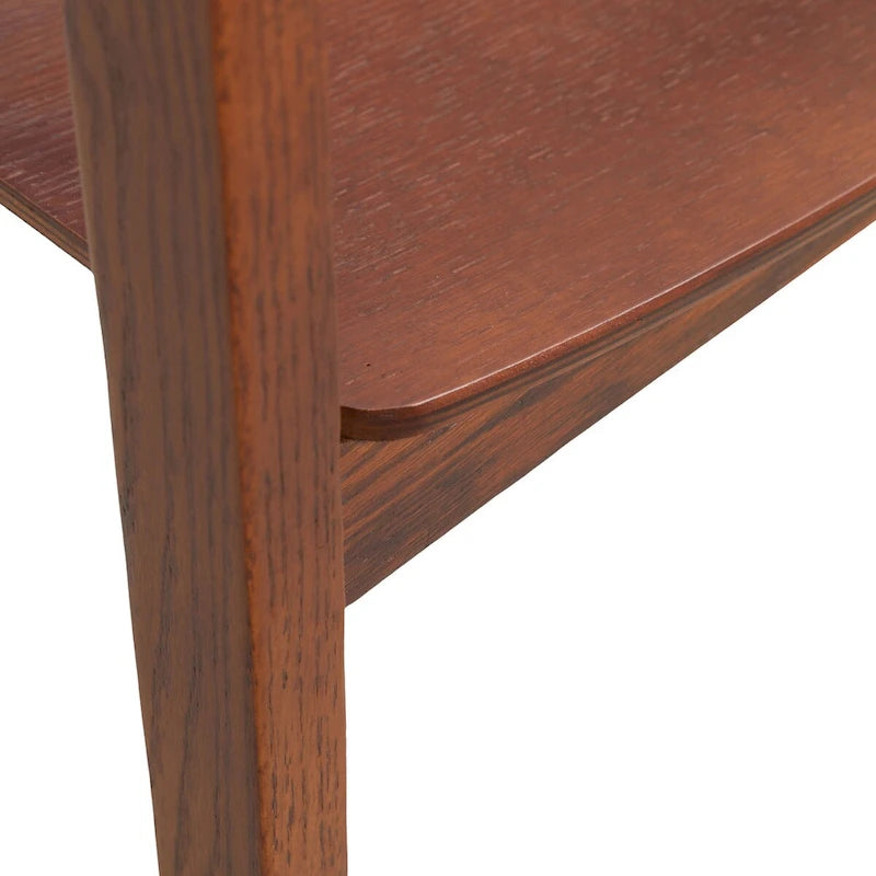 Modern Accent Dining Chairs with Arms in Oak Wood for Dining Room, Living Room and Kitchen