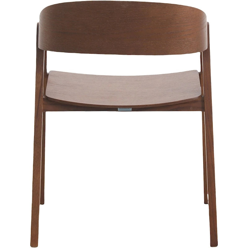 Modern Accent Dining Chairs with Arms in Oak Wood for Dining Room, Living Room and Kitchen